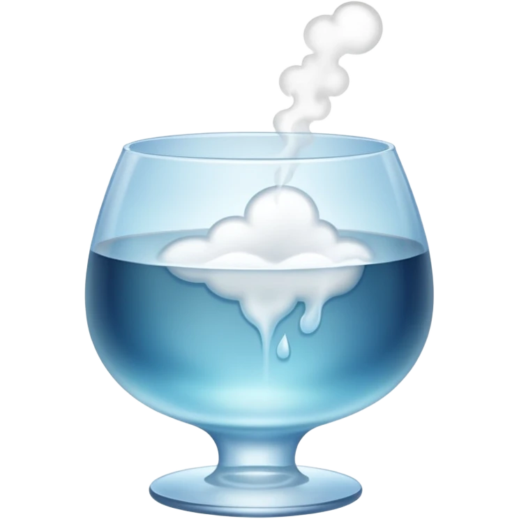 steam from a glass emoji