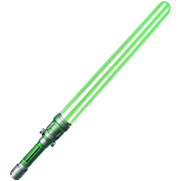 Green light saber emoji
