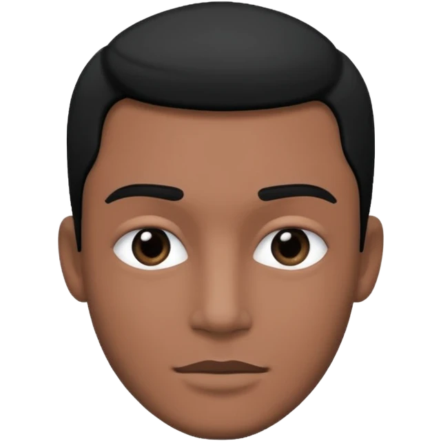 Male black white photo style face emoji