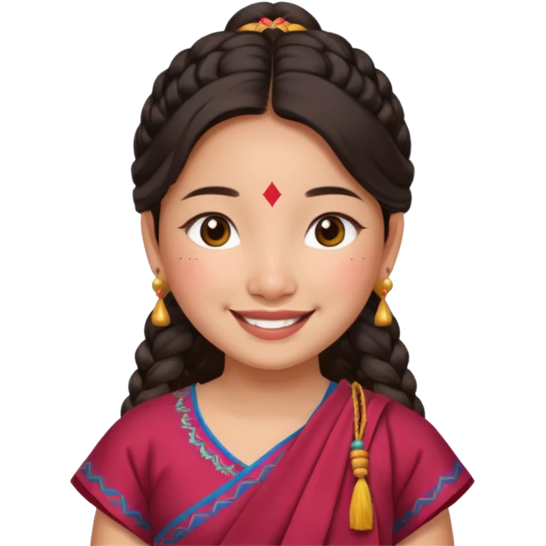 Gurung dress girl nepali emoji