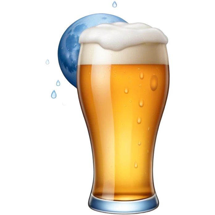 Blue moon beer emoji