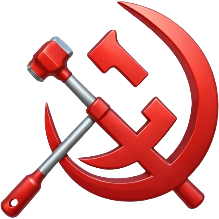 Hammer and sickle emoji