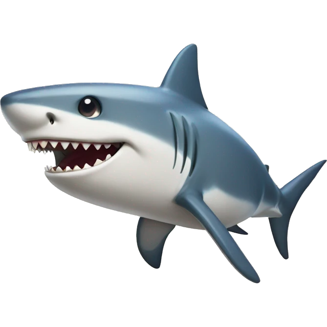Shark smiling  emoji