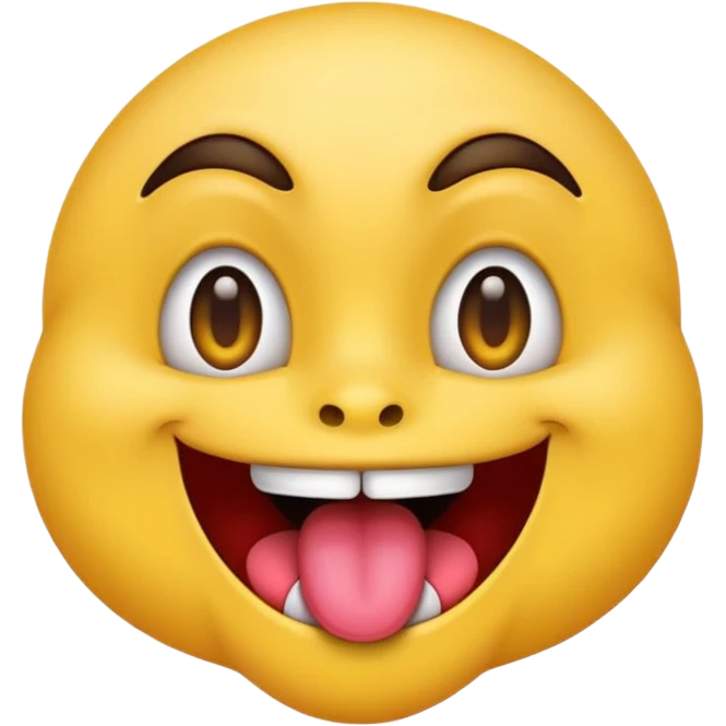 freaky emoji based on 69, with mischievous eyes, tongue out, vibrant colors, fun and cheeky vibe emoji