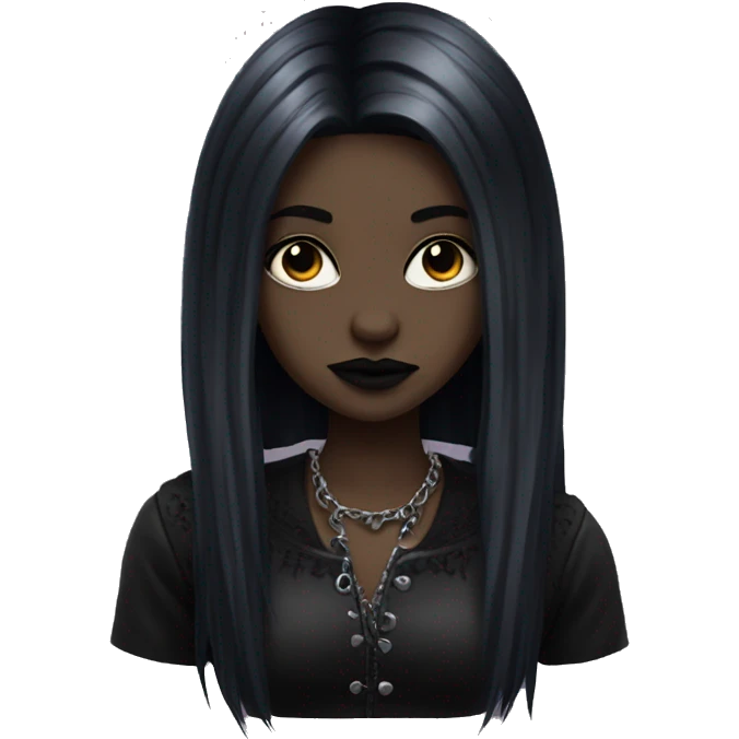 Big goth girl emoji