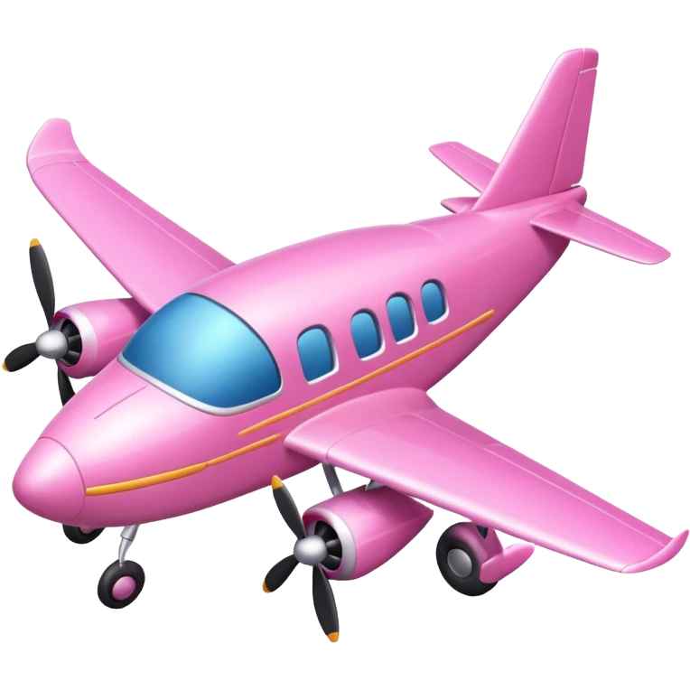 Pink plane emoji