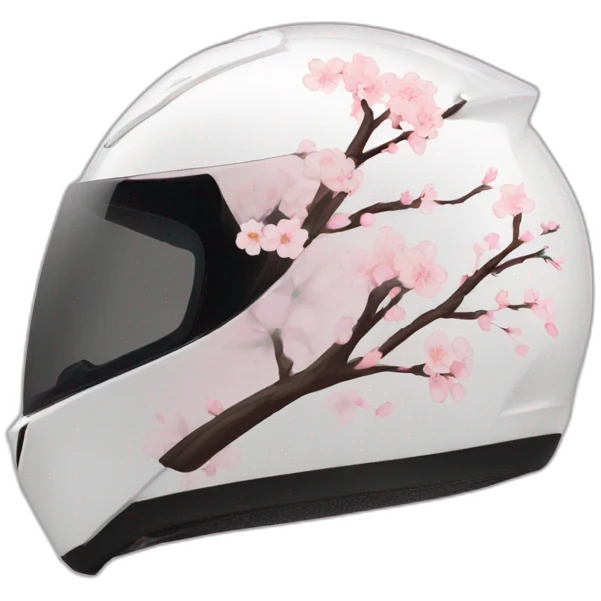 sakura motorcycle helmet emoji