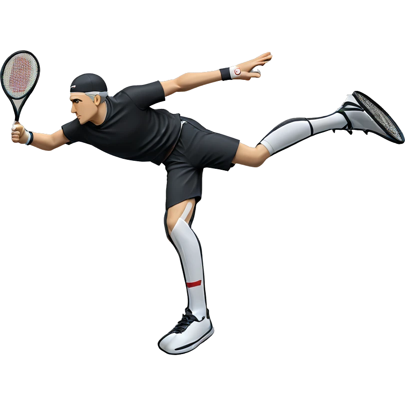 boy with tennis racket profile emoji