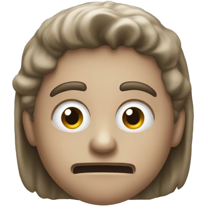 Warning sign and face emoji