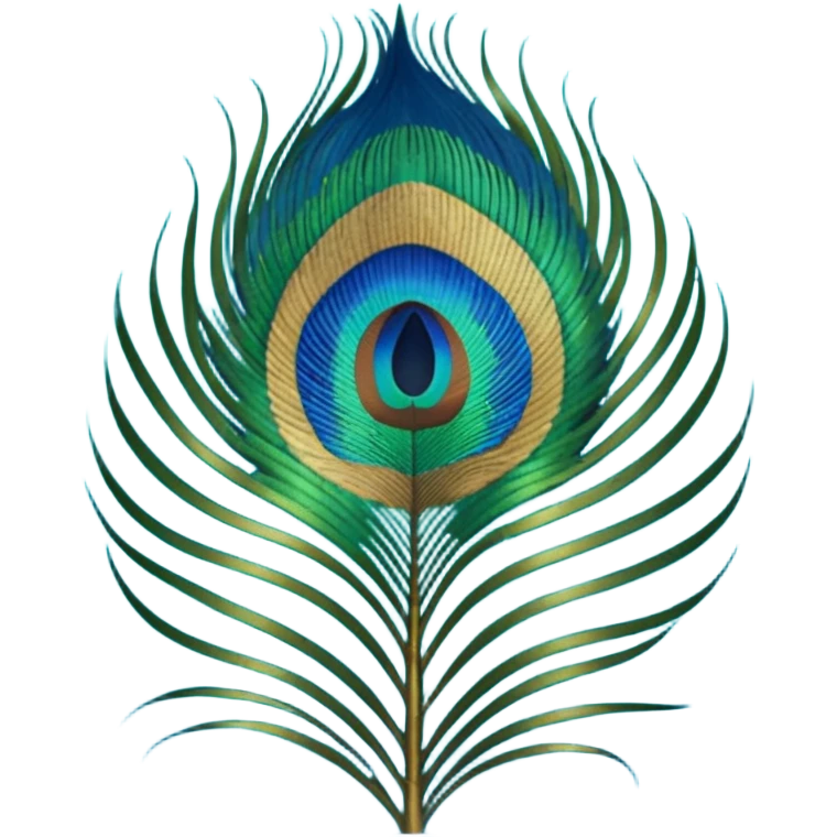 Peacock feather emoji