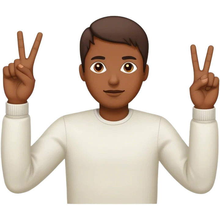 middle fingers in the air emoji