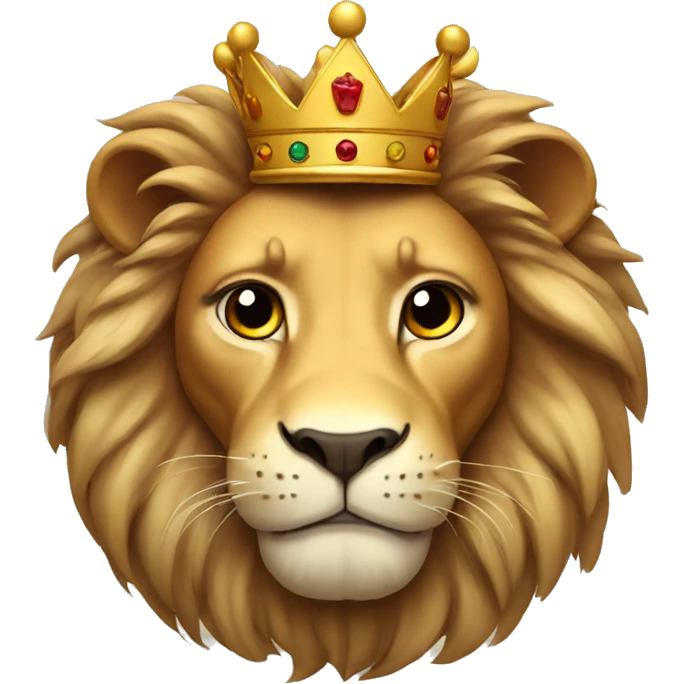 Lion with crown  emoji
