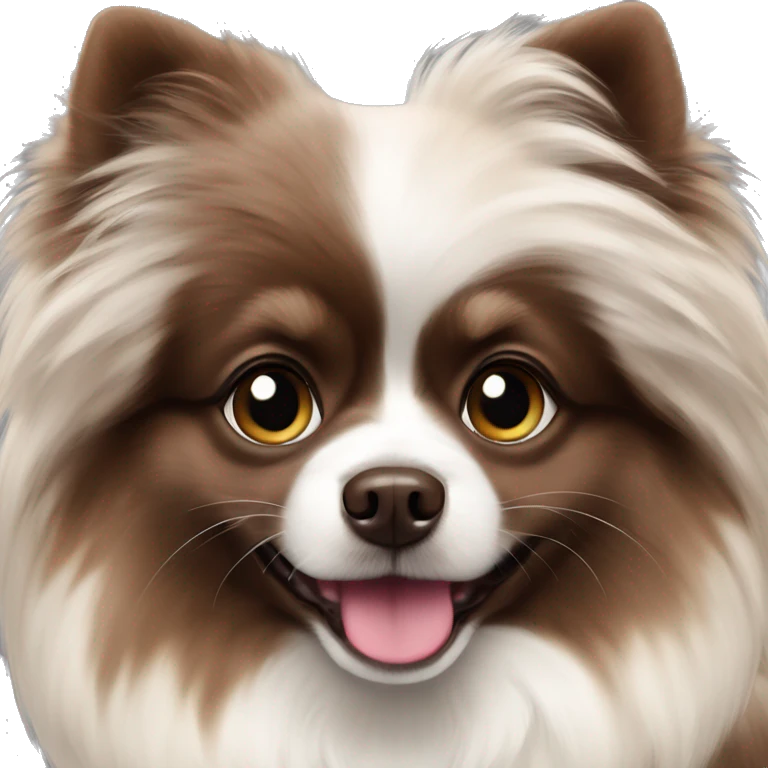 chocolate merle pomeranian princess  emoji