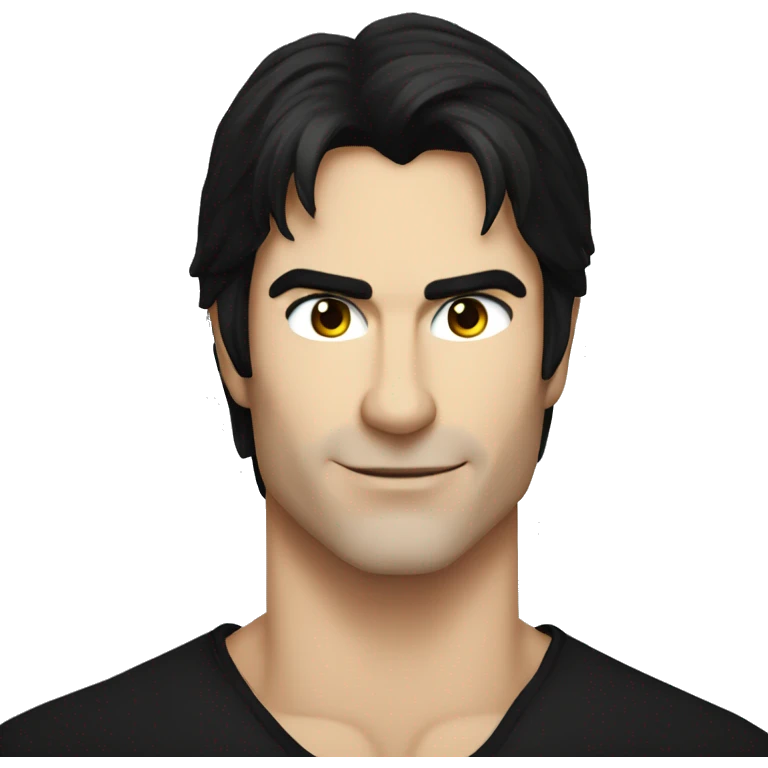Damon Salvatore vampire face emoji