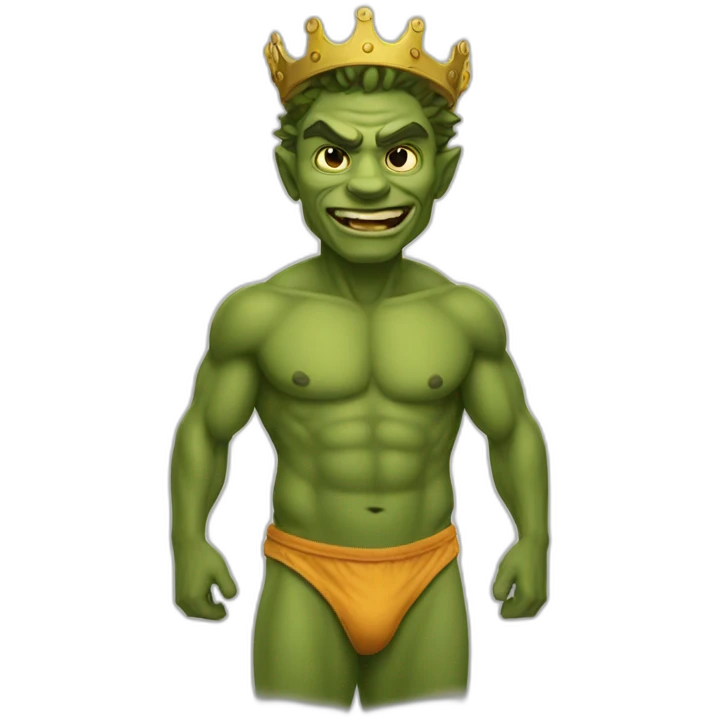 goblyn king in speedo emoji