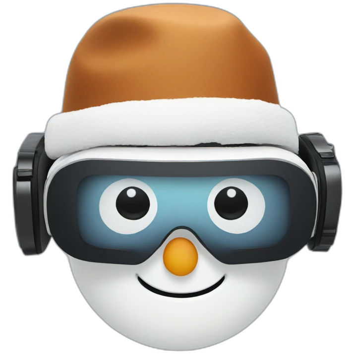 snowman in vr headset emoji