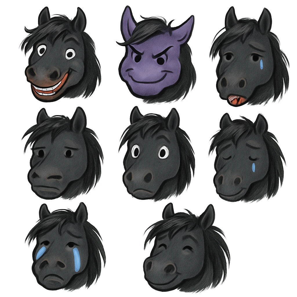 Friesian Horse emoji