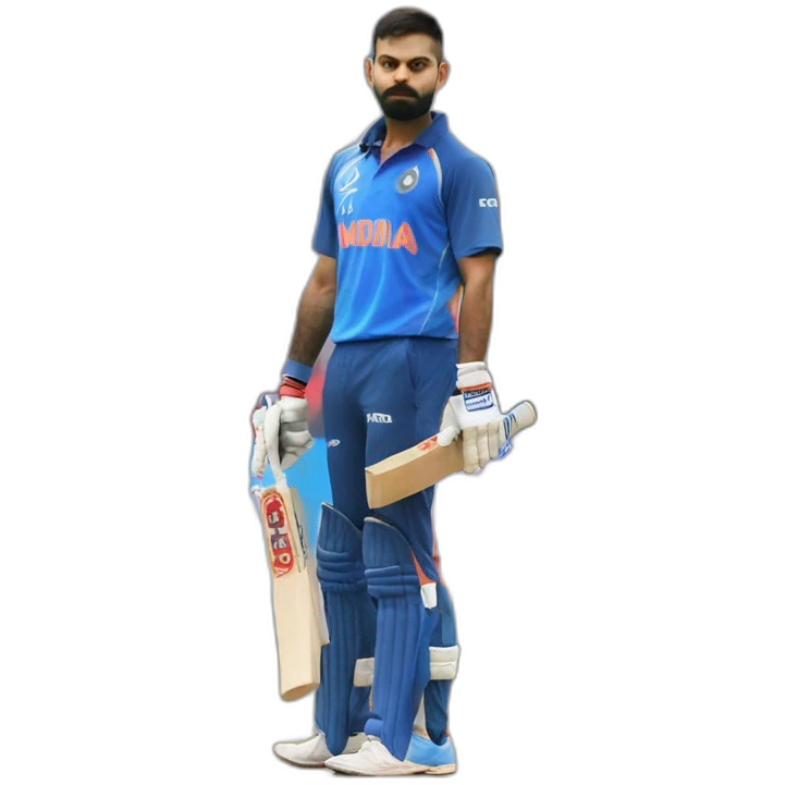 Virat Kohli with world cup emoji