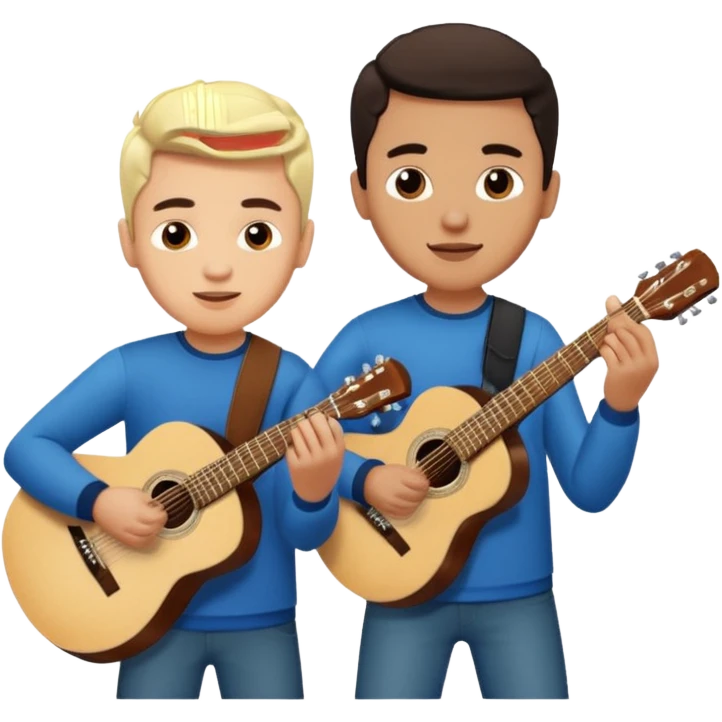 Junior H y Natanael Cano tocando la guitarra  emoji