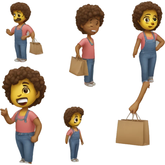 People trying to buy something emoji