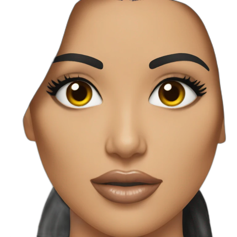 Kim Kardashian with a Big dick emoji