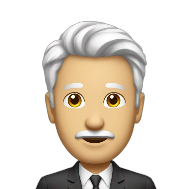 Hombre mayor blanco calvo emoji