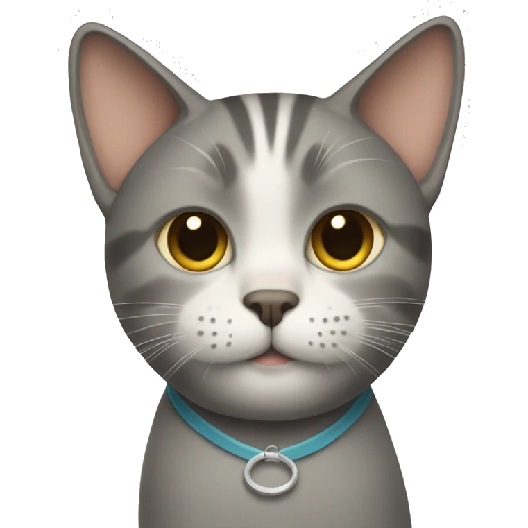 a cat with a bowl haircut  emoji