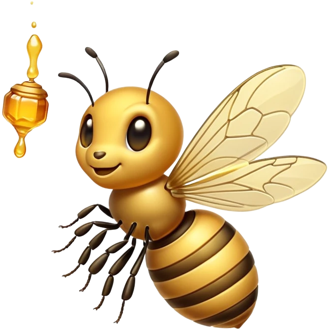 Money honey bee emoji