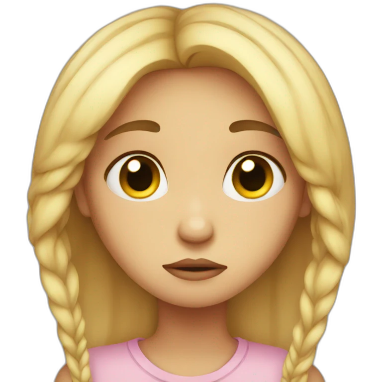 Sad girl emoji