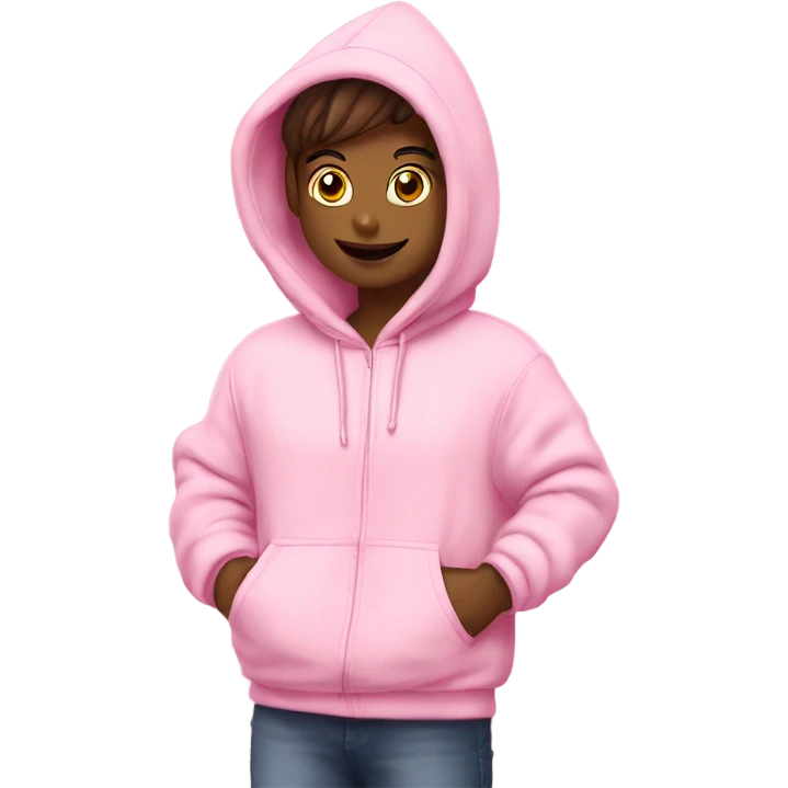 Pink plan puff hoodie ￼ emoji