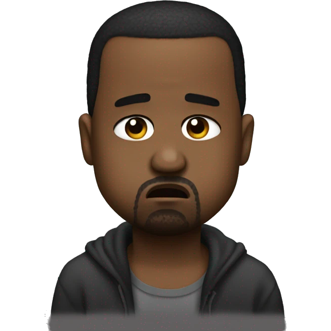 Kanye west crying with tears emoji
