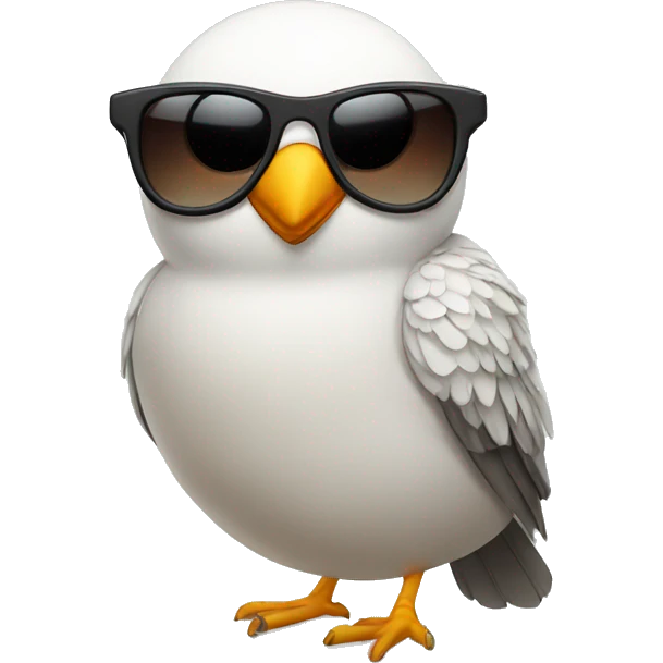bird with sunglasses emoji