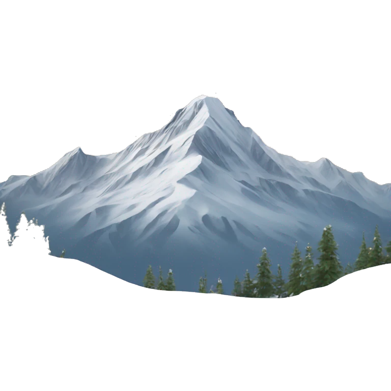 Mountain with snow  emoji