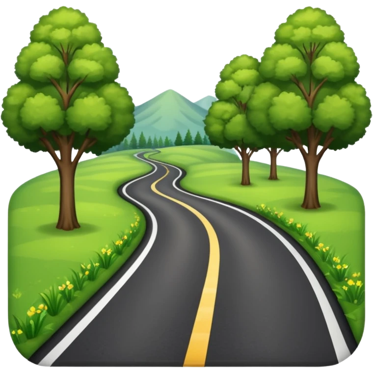 scenic country road emoji