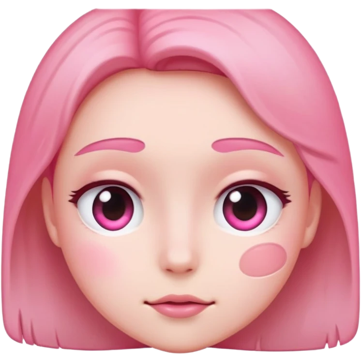 pink blushing face  emoji