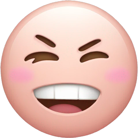 Light pink emoji crying laughing emoji