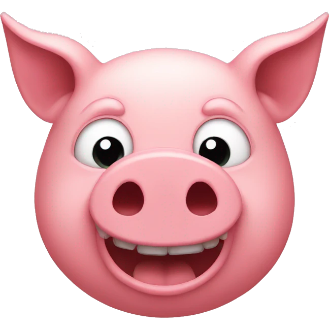 an pig emoji face with devil horns emoji