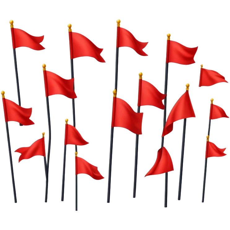 Red flags emoji