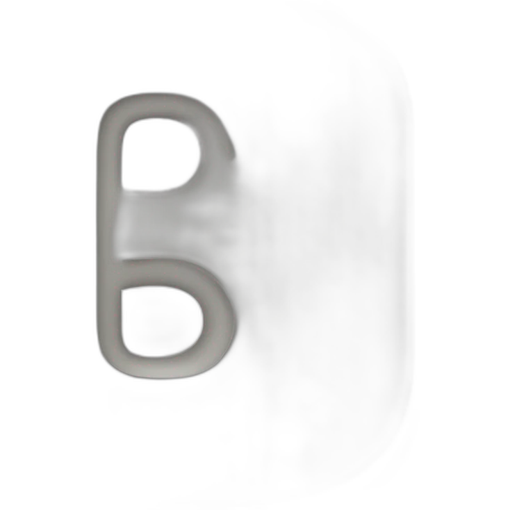 letter D technological style emoji