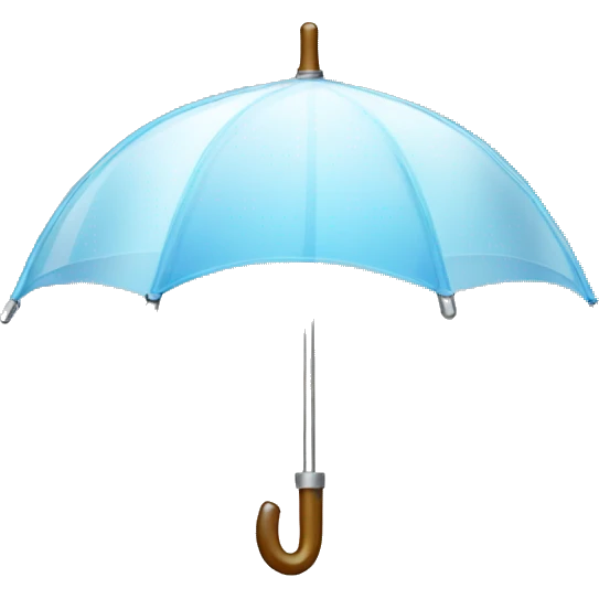 Opened Transparent umbrella  emoji