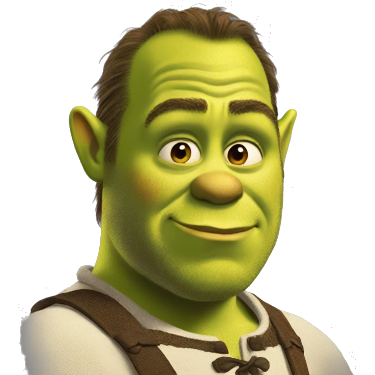 Shrek side eyeing  emoji