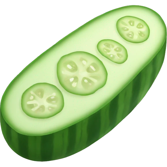 Cucumber slice emoji
