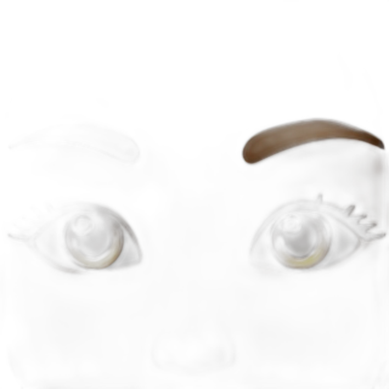 Eyebrows on fleek emoji
