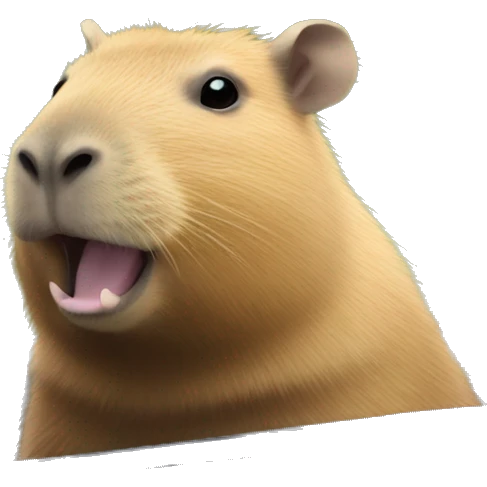 Capybara in car emoji