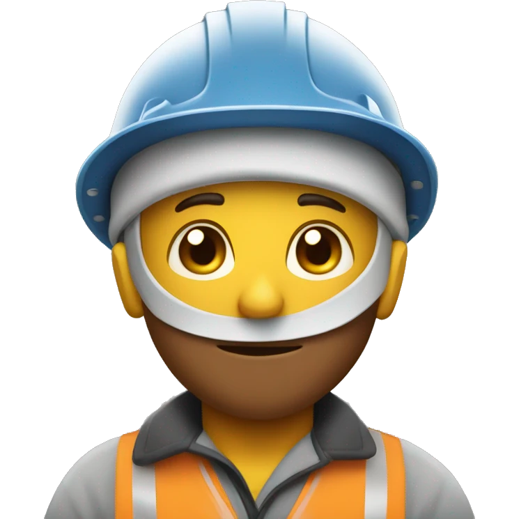 protecting with hard hat emoji