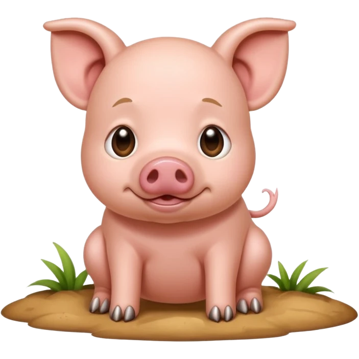 pig puppy pooping emoji
