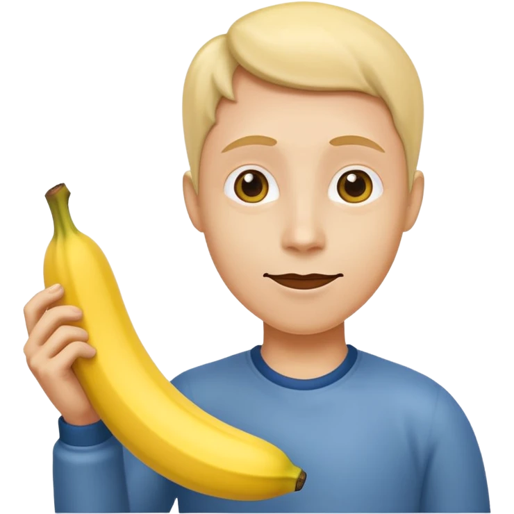 Banane avec une mais autour  emoji