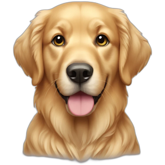 Chien golden retriever de emoji