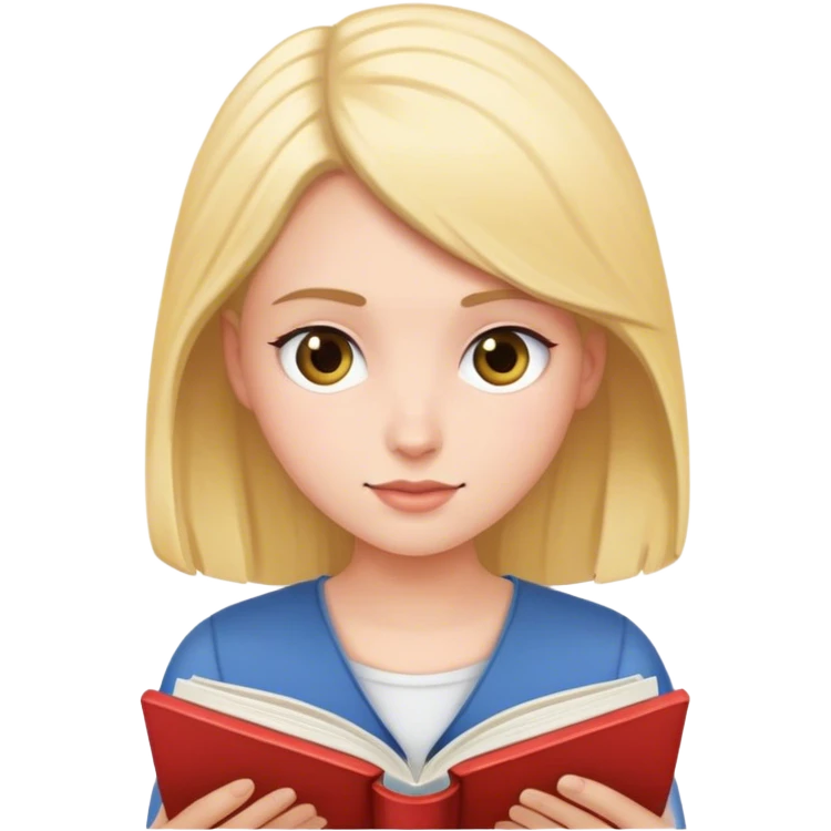 christin reading a book emoji