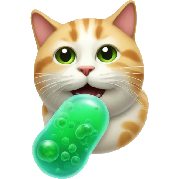 Microorganism cat emoji